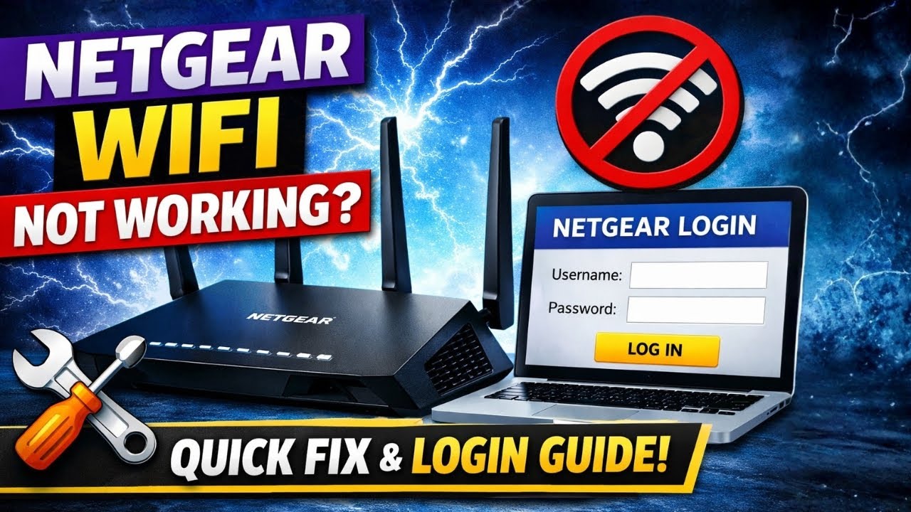 Netgear WiFi Not Working Quick Fix & Login Guide