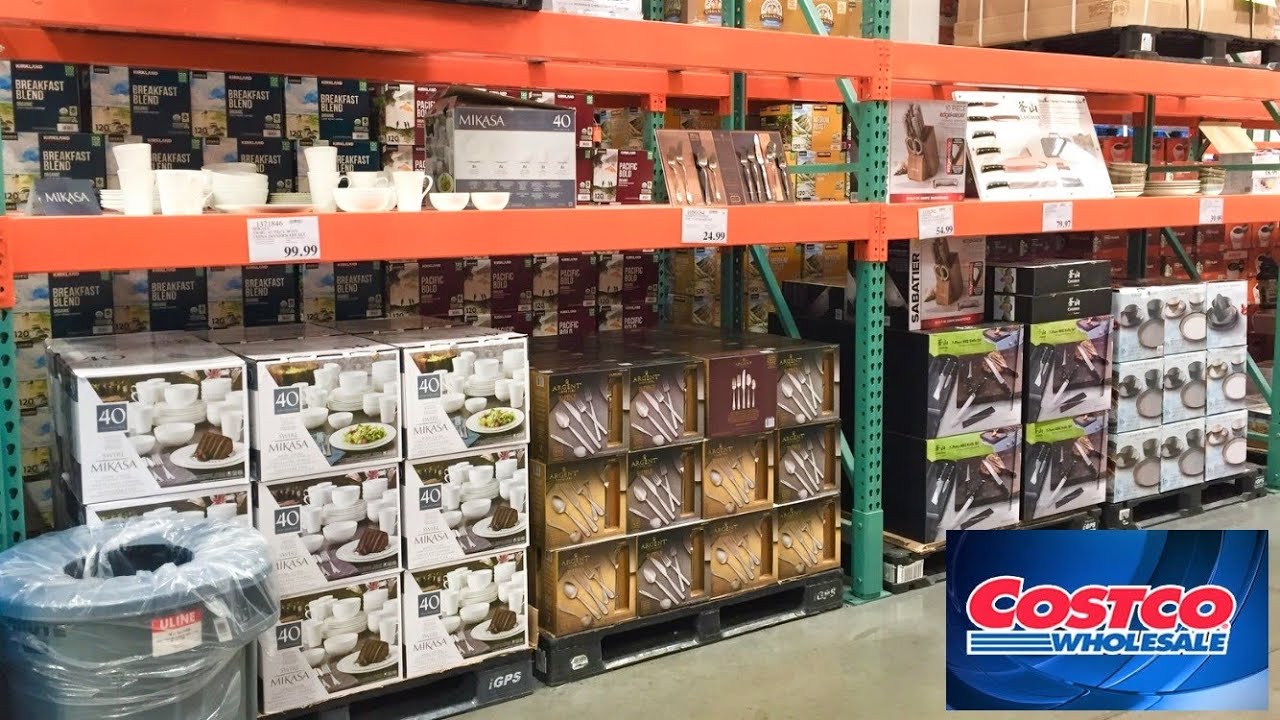 COSTCO KITCHEN DINNERWARE COOKWARE KITCHENWARE DRINKWARE SHOP WITH ME SHOPPING STORE WALK THROUGH
