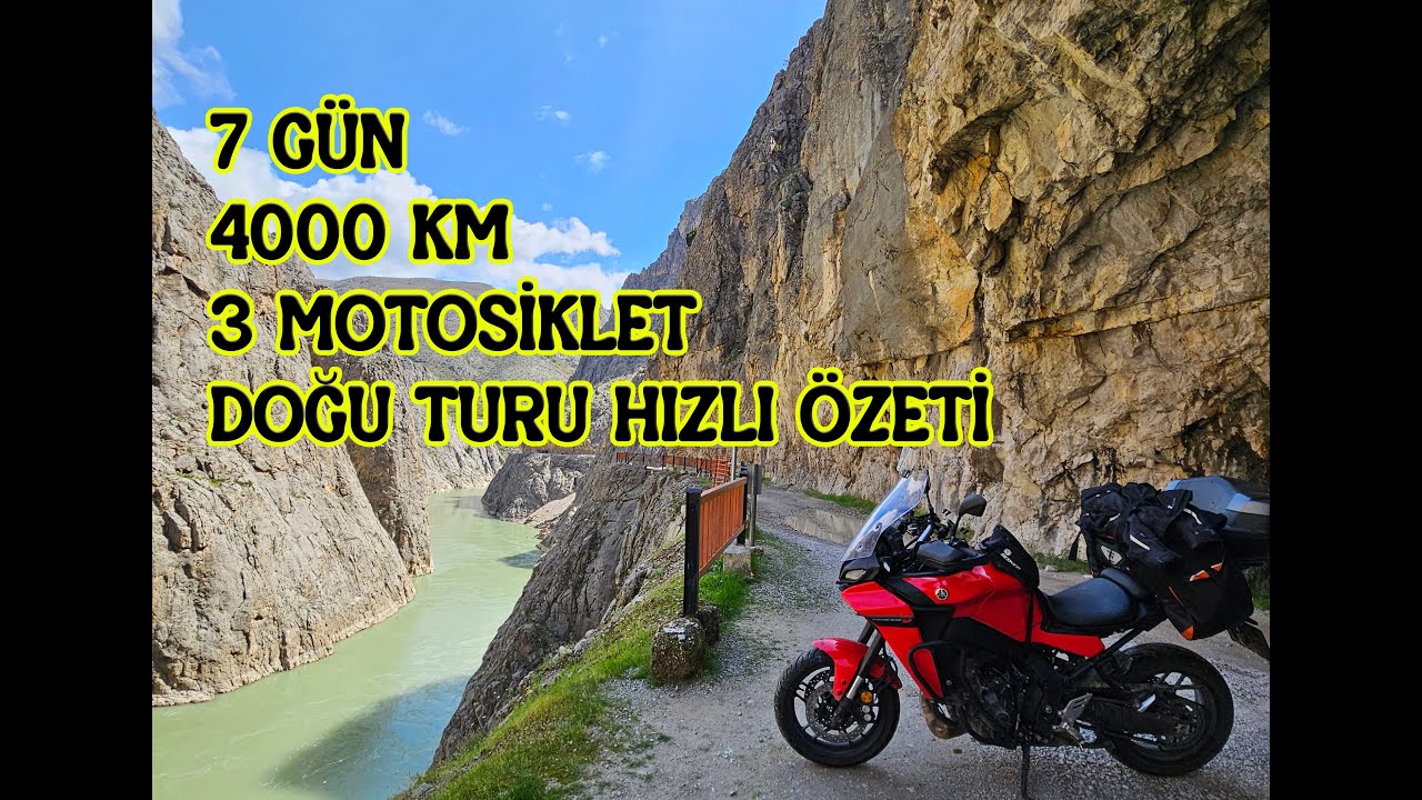 7 Gün 4000 KM DOĞU TURU HIZLI ÖZETİ - Tracer 9 Uzun yol