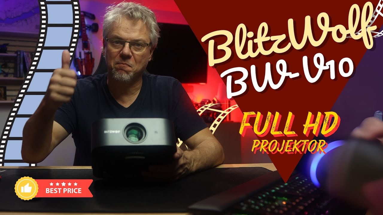 Blitzwolf BW V10 projektor teszt