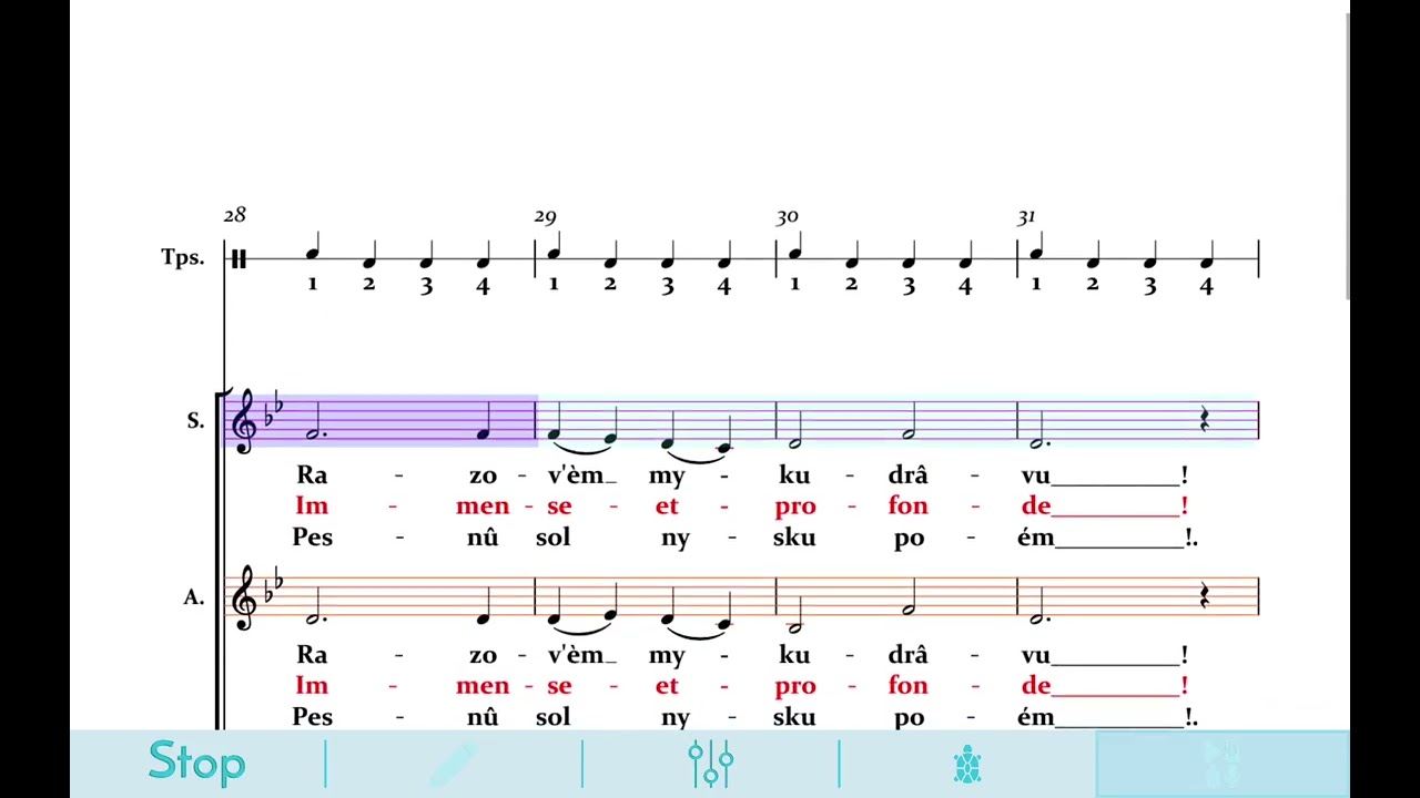 Les Bateliers de la Volga - Soprani (chorus play)