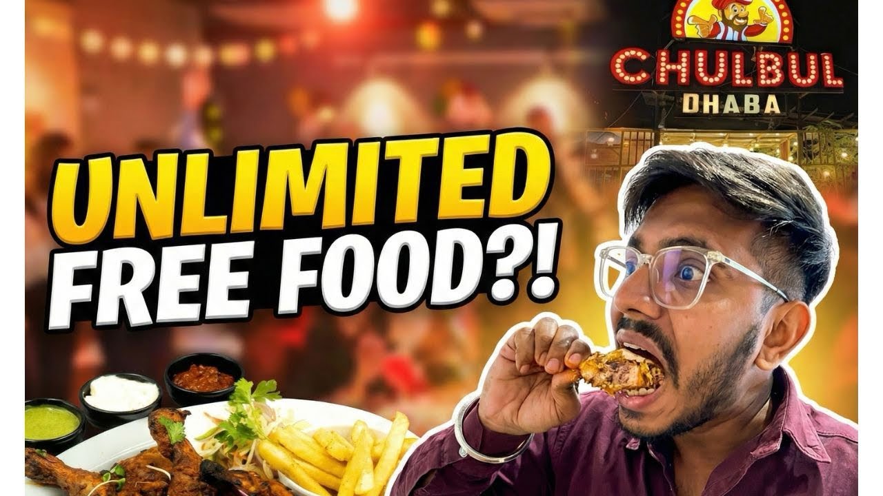 FREE FOOD for Everyone! 😱 New Hotel Opening | Chulbul Dhaba 🍗