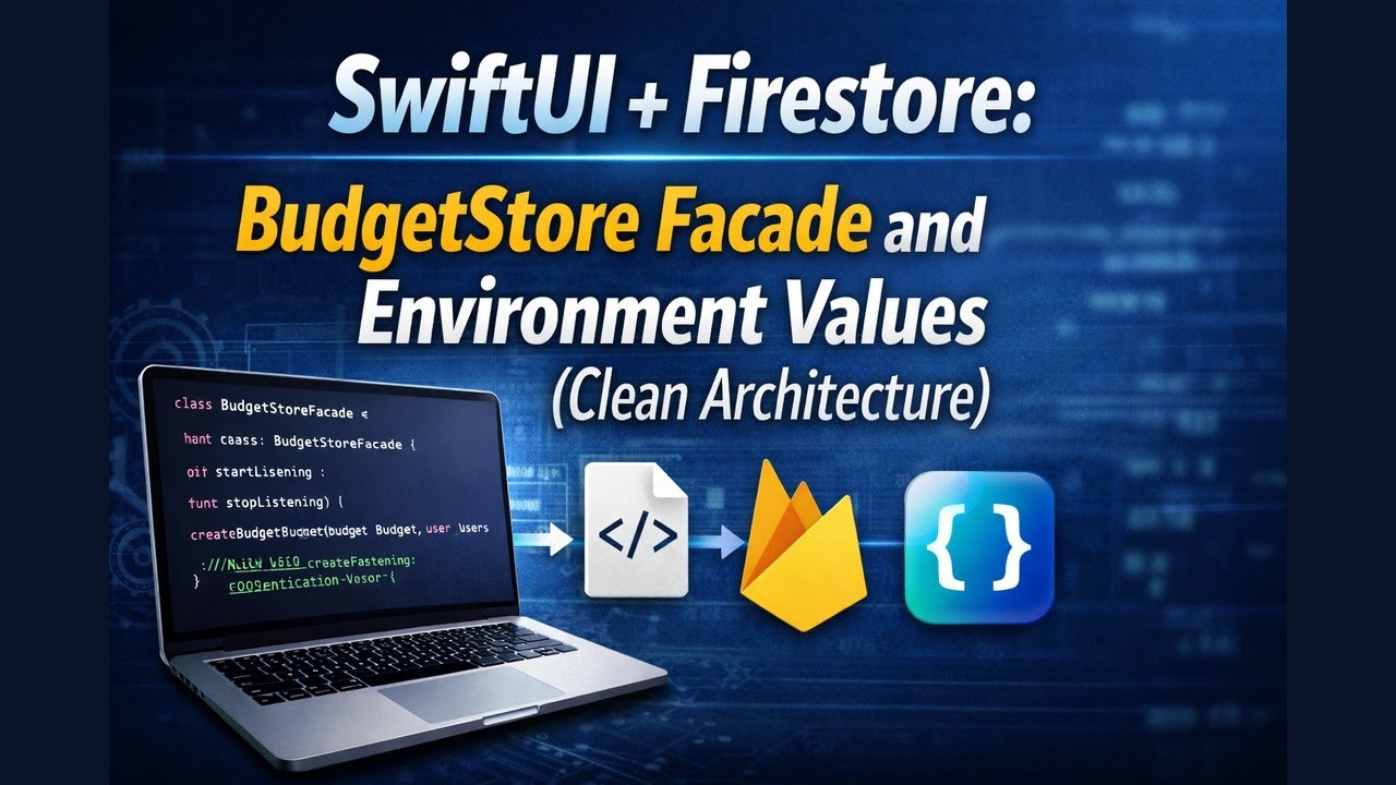SwiftUI + Firestore: BudgetStore Facade and Environment Values (Clean Architecture)