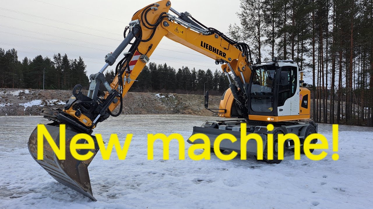 Uusi kone. New machine. Liebherr 918 compact, extra wide. Engcon + Novatron.