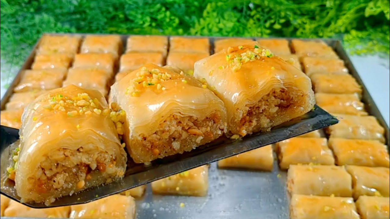 البقلاوه التركيه بالجلاش 😋وهقولك ازاي يكون دايب ومقرمش وازاي الشربات ميسكرش معاكي👍