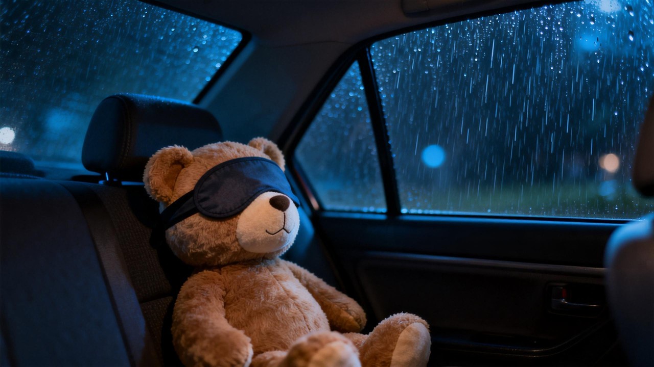 Nice Rain in Car at Night | Gentle Rainfall for Deep Sleep, Relaxation and Peaceful Moments