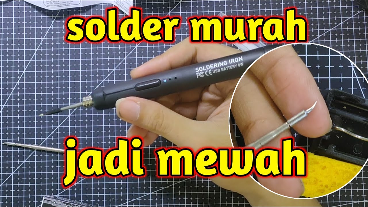 Ganti mata solder portabel dengan mata solder c210, cocok banget untuk servis hp