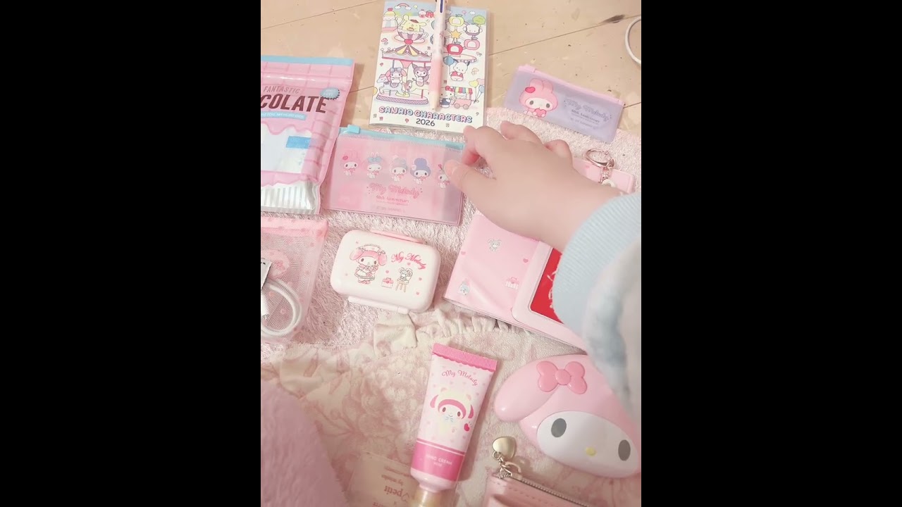 ♡♡バッグの中身紹介♡♡ピンクだらけ♡♡サンリオだらけ♡♡