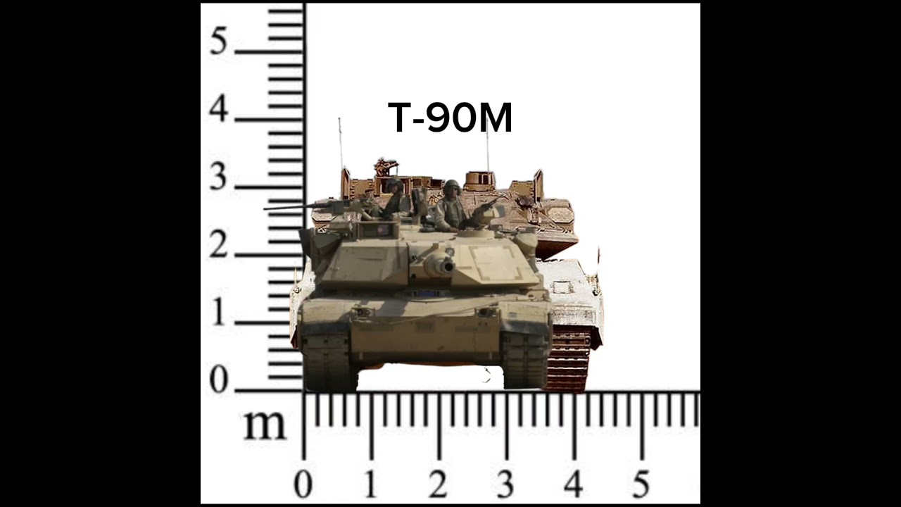 Merkava mk4 size difference #tank #size #big