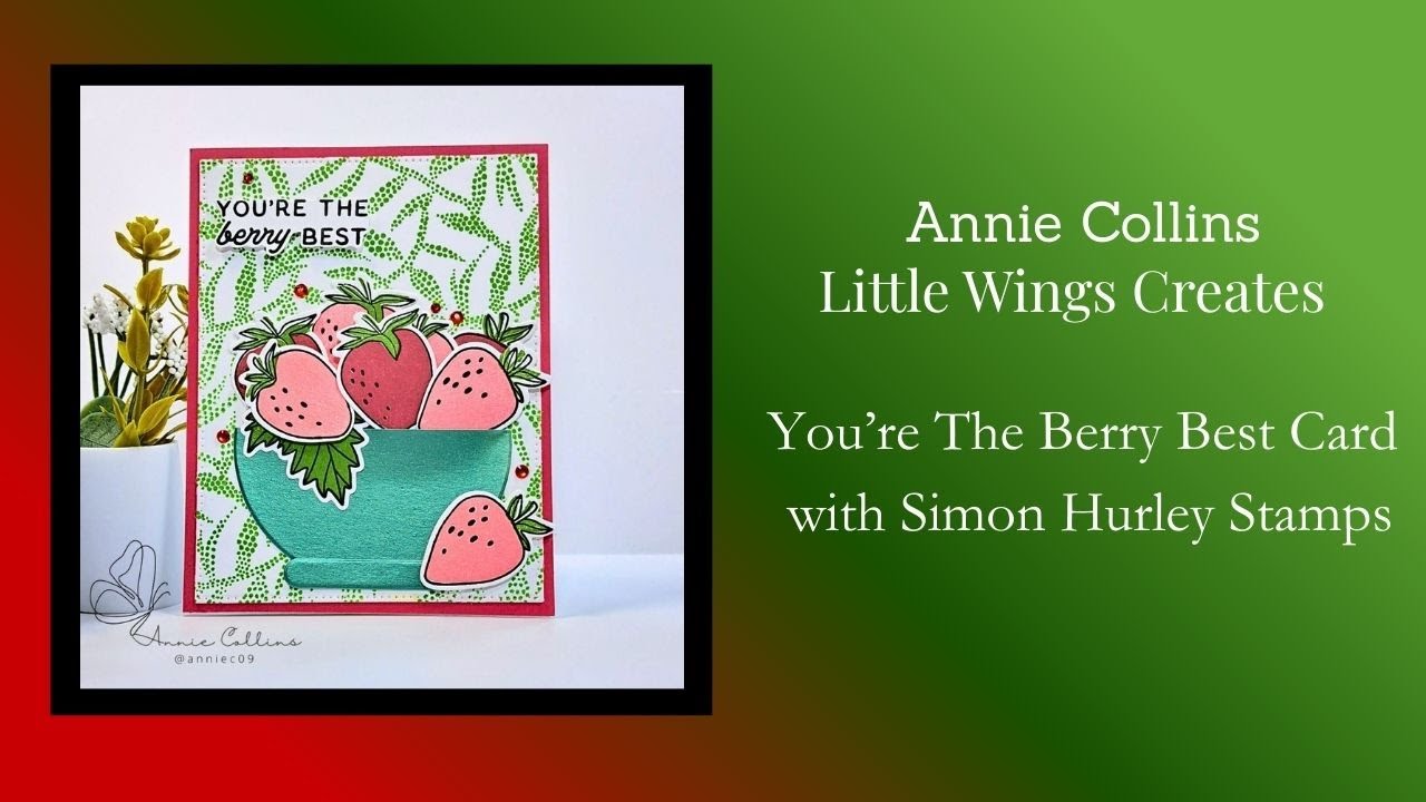 How to Make a Cute Strawberry Card 🍓| Simon Hurley Creates