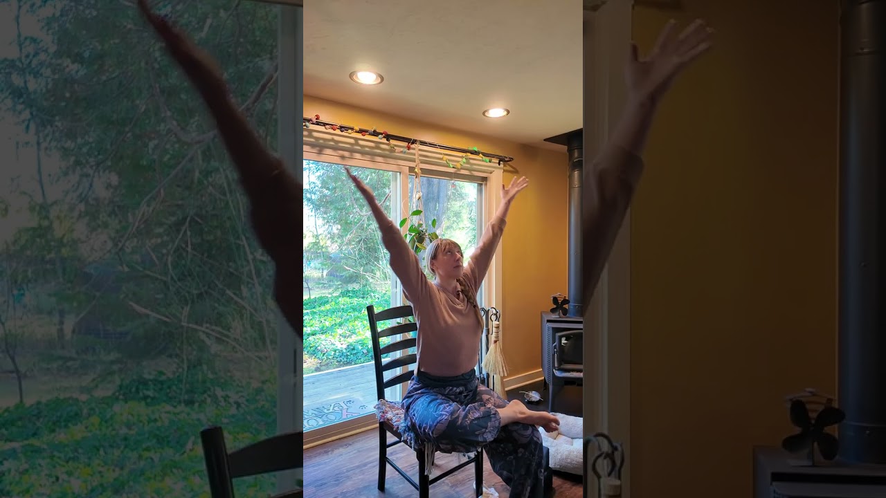 A calming chair yoga flow