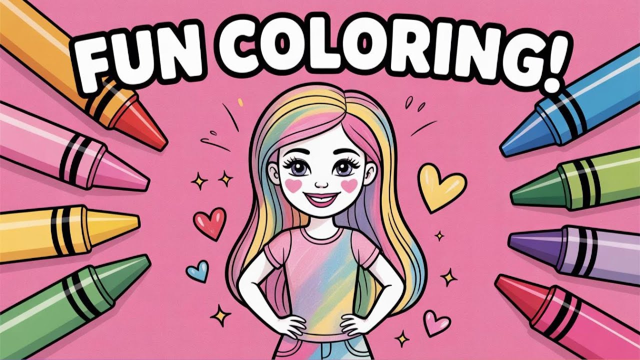 Cute Barbie Coloring 🎀 | Fun Coloring for Kids
