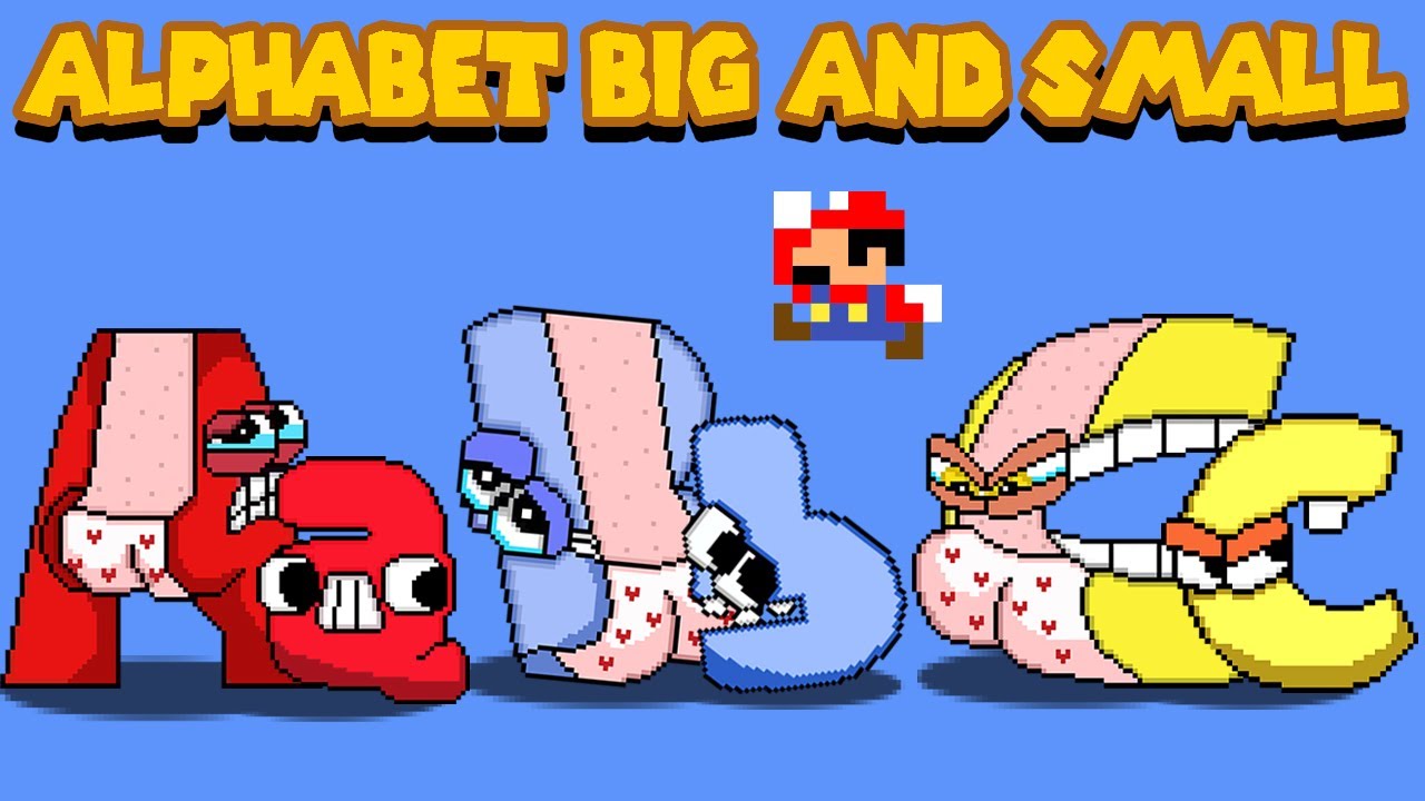 Tiny Mario and Alphabet Lore Big & Babies (A - Z...) But Fixing Letters #1 | Game Animation