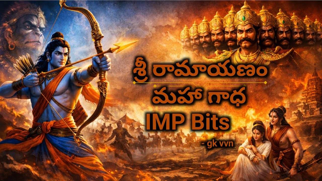 Ramayanam (Balakandam) IMP BITS ll Multiple Choice Question and Answers 