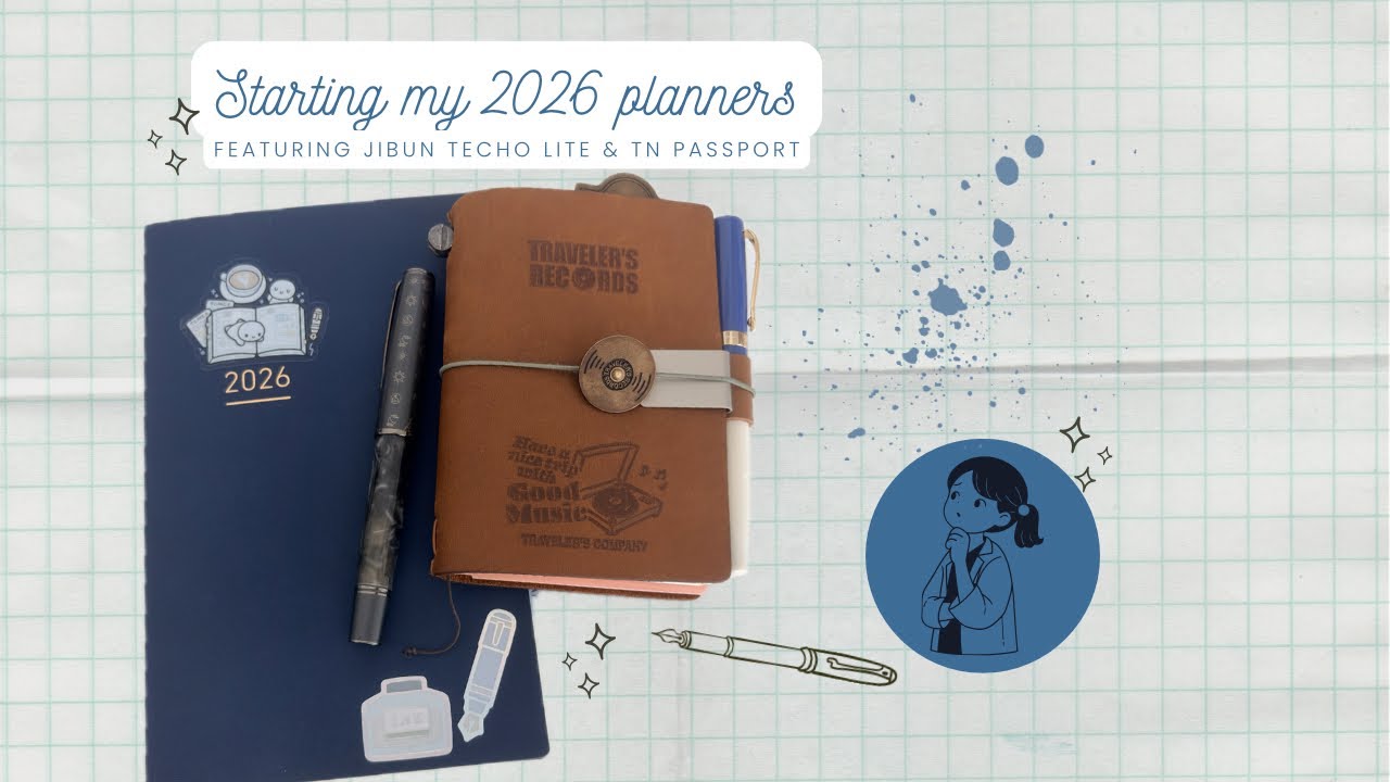 Starting my 2026 planners feat. Jibun Techo Lite & TN Passport