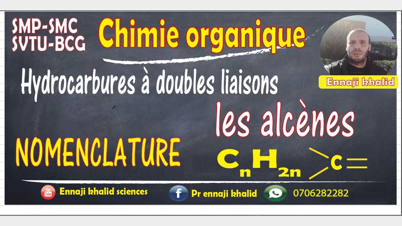 Nomenclature des alcènes cours et exemples