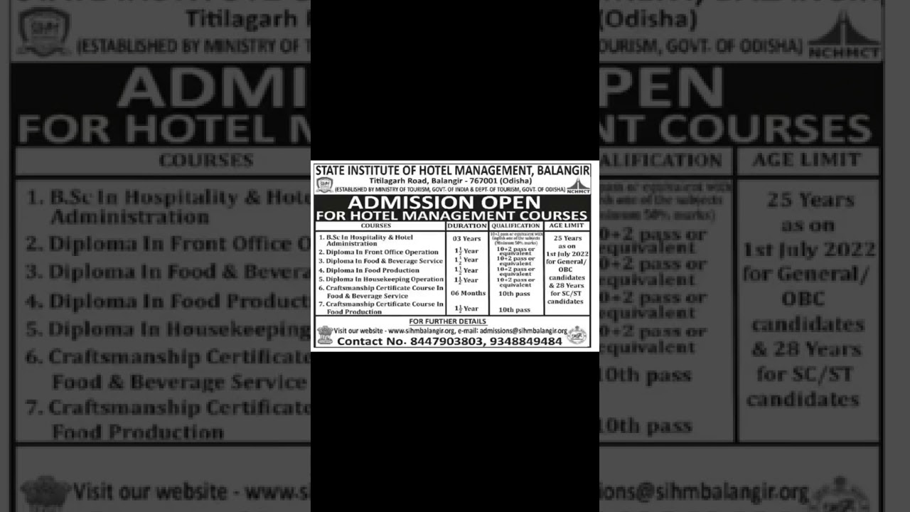 Hotel Management Admission_2022 || Admission into Hotel Management || Hotel Management _ 2022