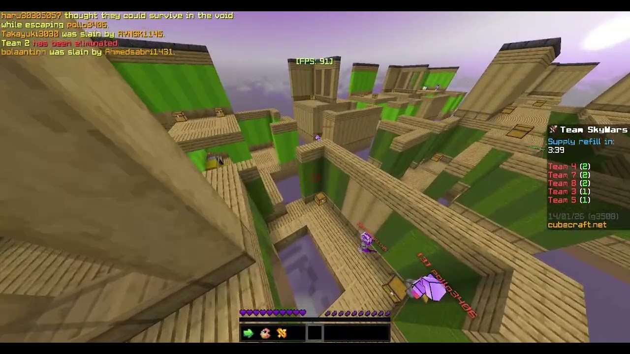 Reporte para cubecraft, nombre en la descripcion