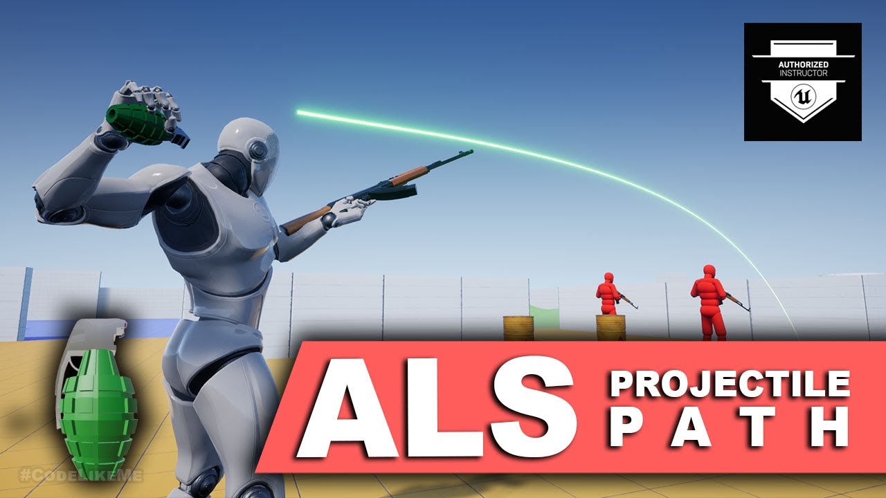 Unreal Advanced Locomotion System - Throwing Grenades - Predicted Projectile Path (ALS #36)