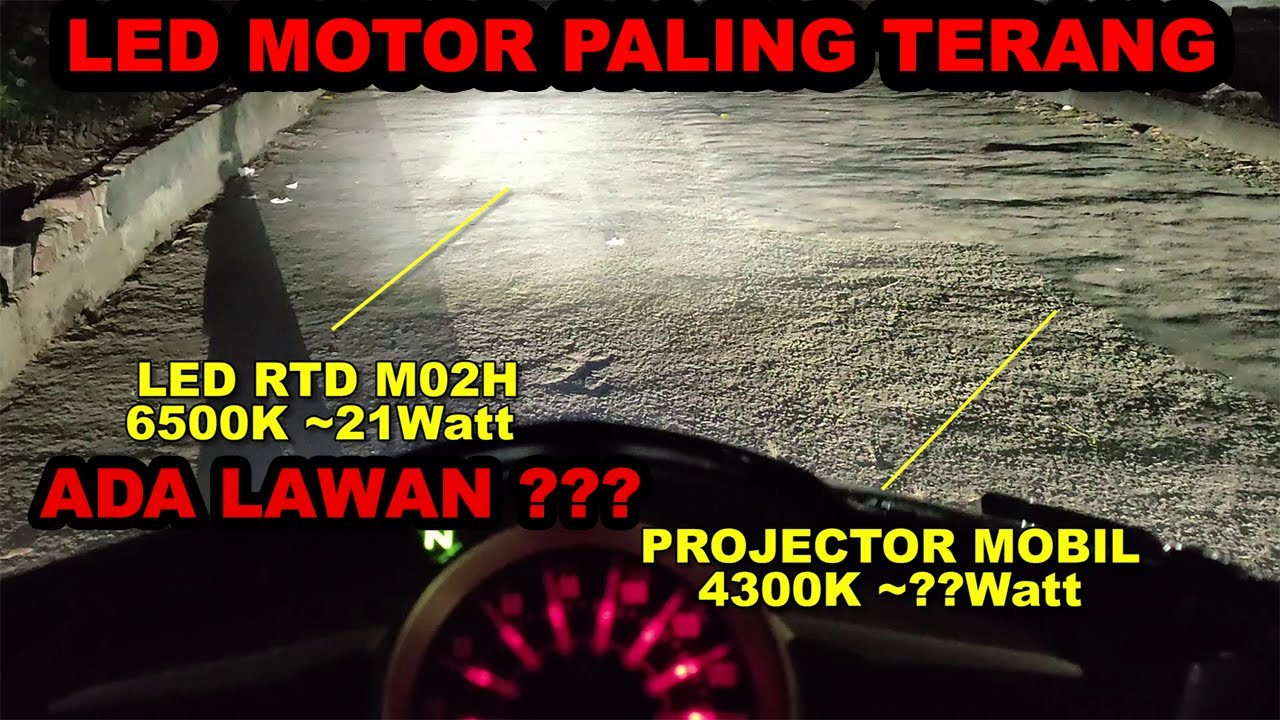 RTD M02H 42W 4400lumens !!! LAMPU MOTOR TERANG LED 4 SISI 6500K ALTERNATIF PROJECTOR NEW JUPITER MX