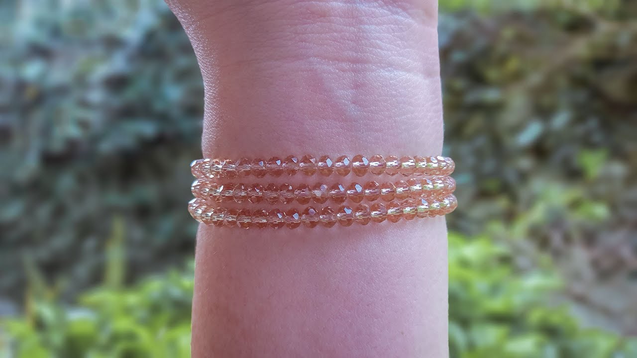How to make EASY BRACELET with crystals YellowDal thread bracelet
