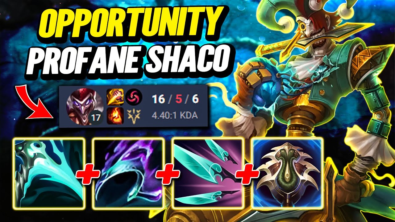 Opportunity Profane Shaco - S14 D3 Ranked [League of Legends] Full Gameplay - Infernal Shaco