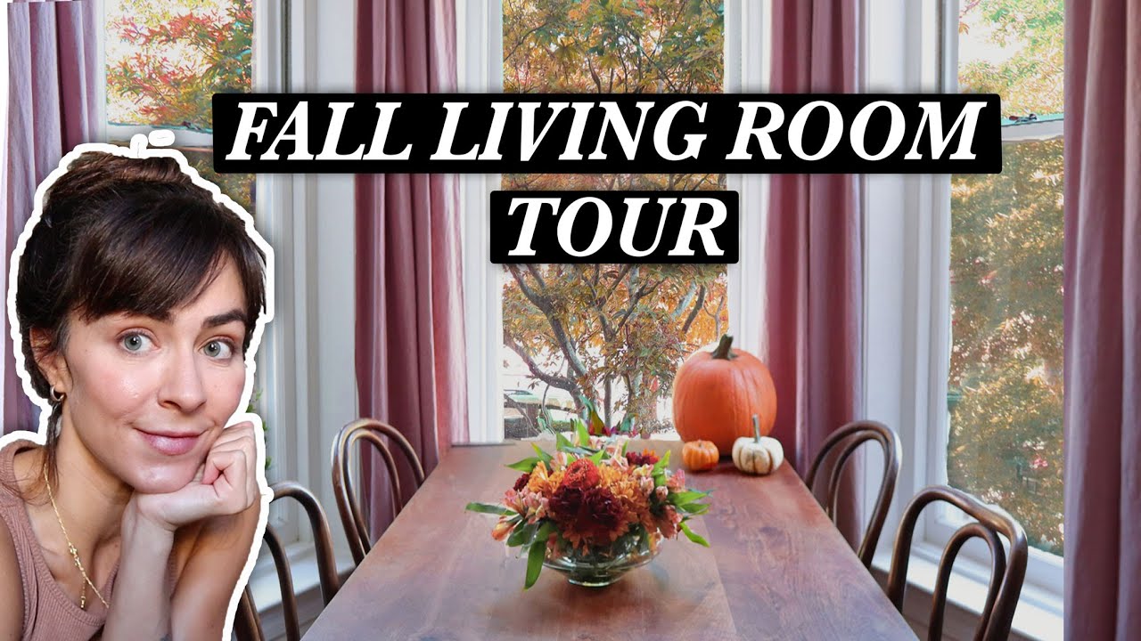 FALL DECOR + Living Room Tour // Washington DC apartment tour
