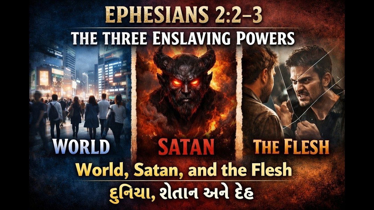 Ephesians 2 : 2 - 3 -  Three Enslaving Powers - World, Satan & Flesh