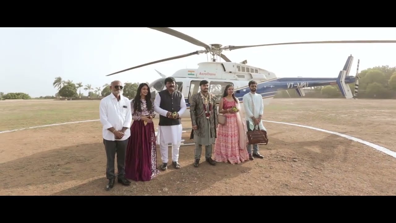 Groom Arrives in Helicopter in High Profile Wedding at TALALA GIR