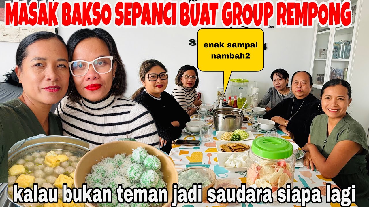 AKHIRNYA MASAK BAKSO SEPANCI BUAT GROUP REMPONG ,DINGIN2 ENAK ( TEMAN RASA SAUDARA) 