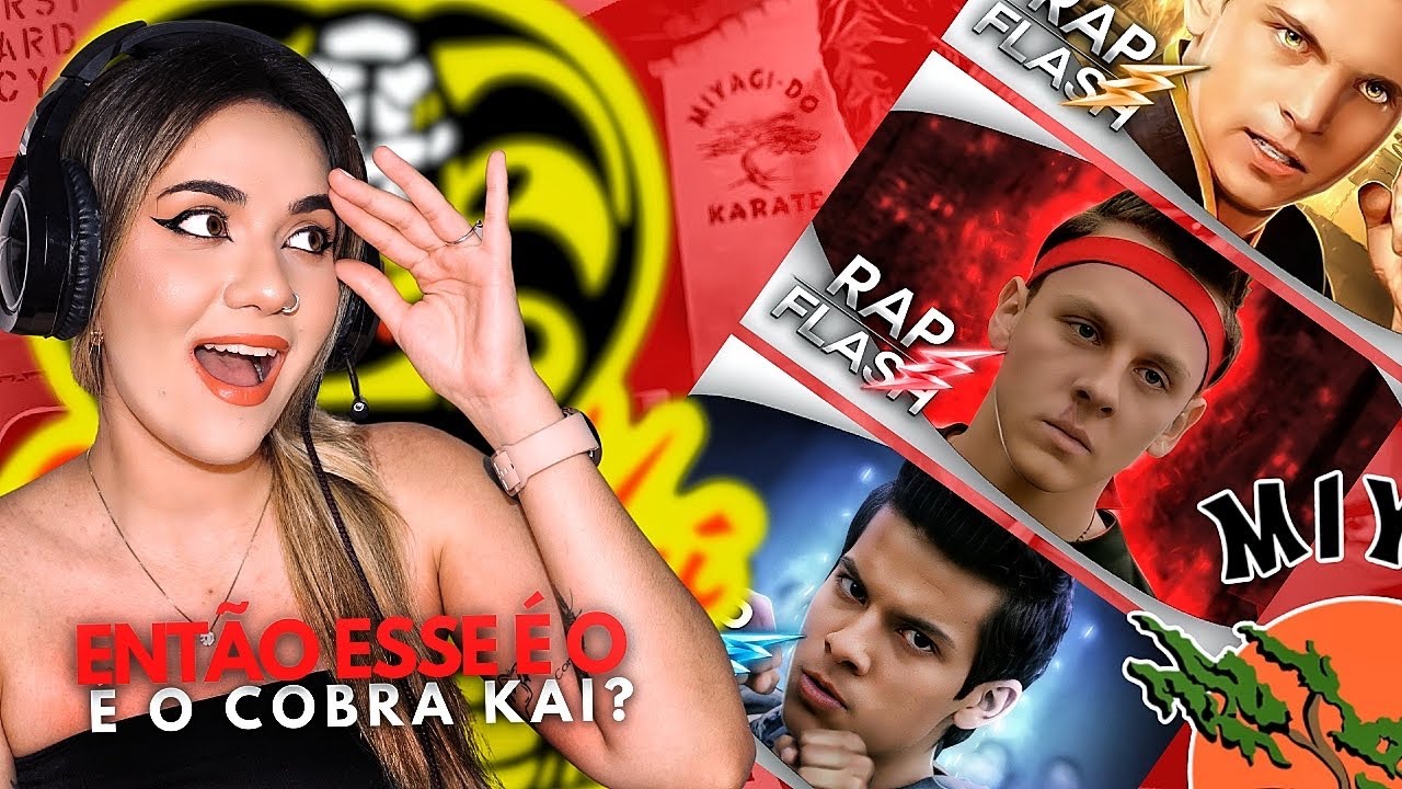 REACT COBRA KAI - MIGUEL, FALC&Atilde;O E ROBBY | FLASHBEATS| Luana Modena