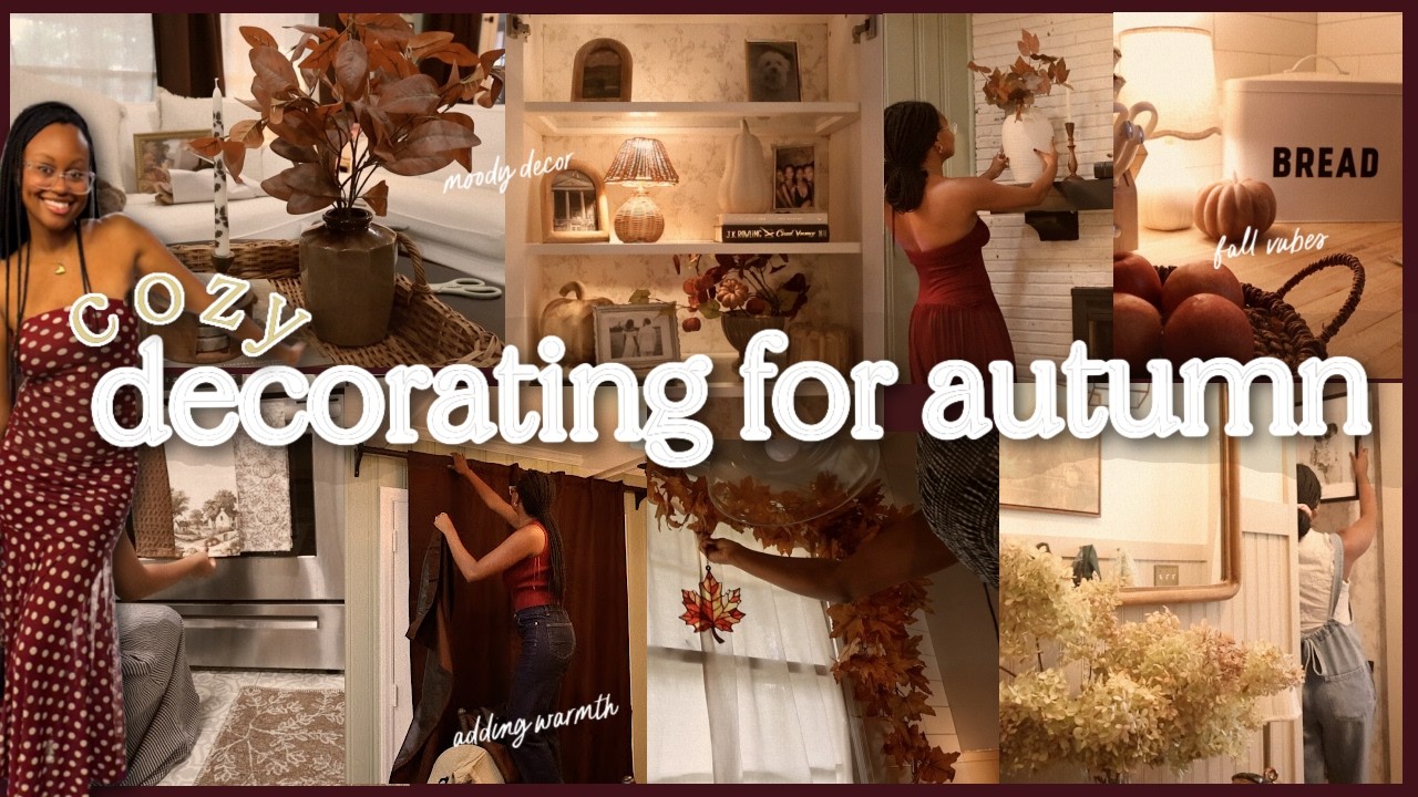 COZY FALL DECORATE WITH ME 2026| Warm Autumn Decor + Kitchen, Living Room & Entryway Makeover 🍁🕯️🍂☕️