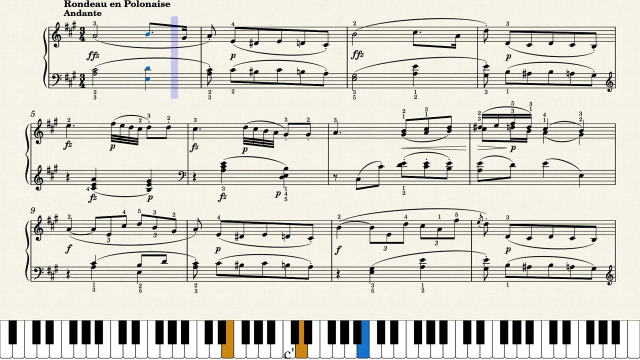 모짜르트 소나타 6번 2악장 | Mozart Sonata No.6 II.Rondeau en Polonaise Andante, K.284