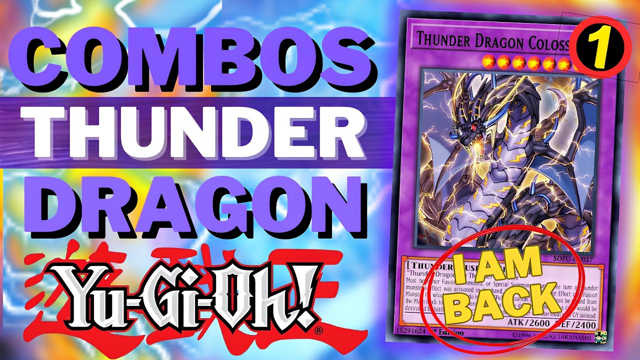 DECK THUNDER DRAGON 🚫 COMBOS YUGIOH Post BANLIST APRIL 2024 | *Colossus is back*