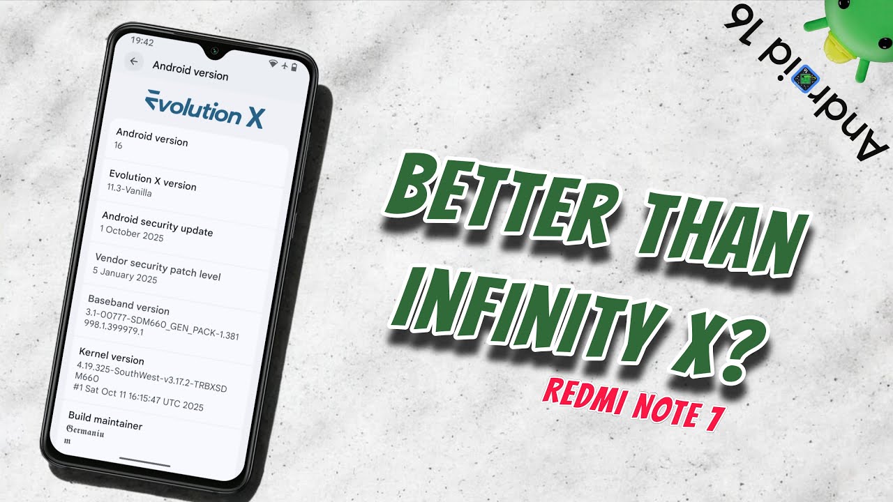 🚀 Evolution X Android 16 для Redmi Note 7 — неофициальный обзор прошивки | Плавная, стабильная и ...
