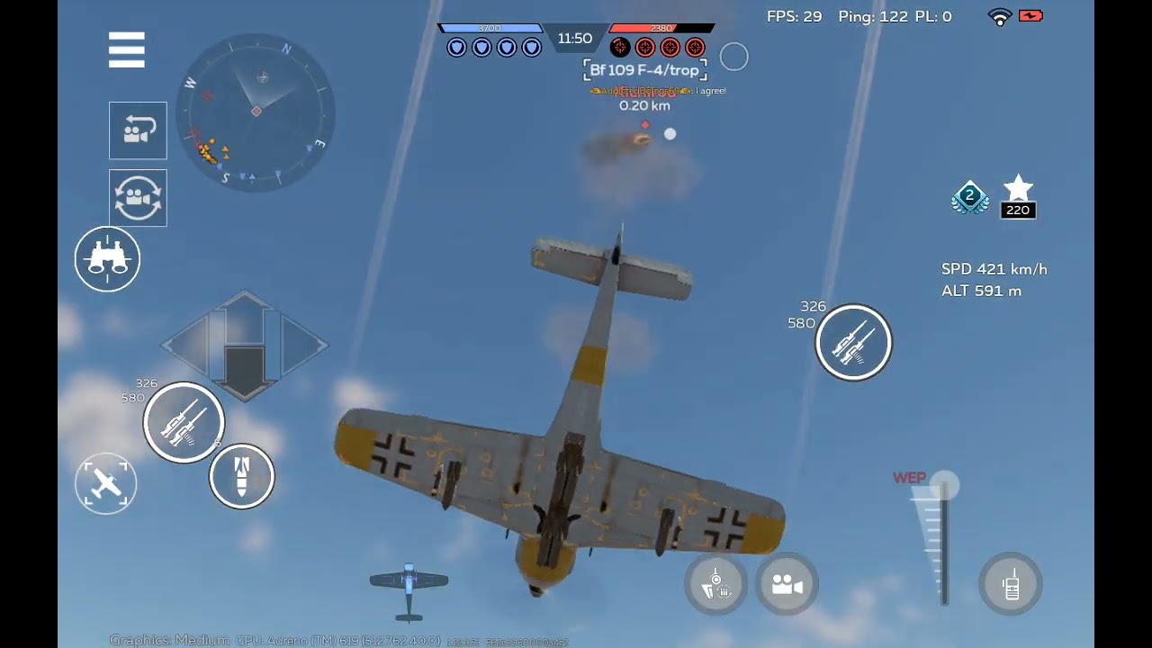 Fw 190 F-8, A7M2 air battle #WTM 2 games. 2nd battle 6:15