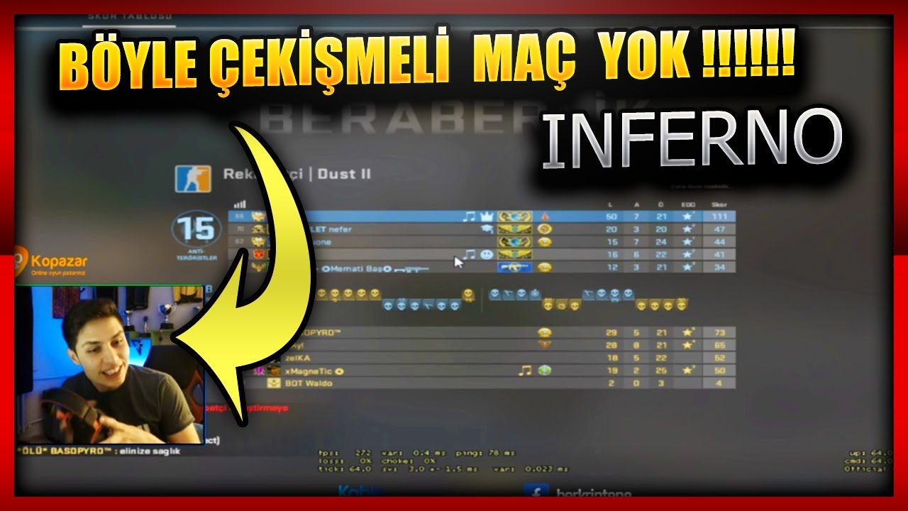 BERK RIP TEPE AGRESİF OYNUYOR AŞIRI ÇEKİŞMELİ İNFERNO!