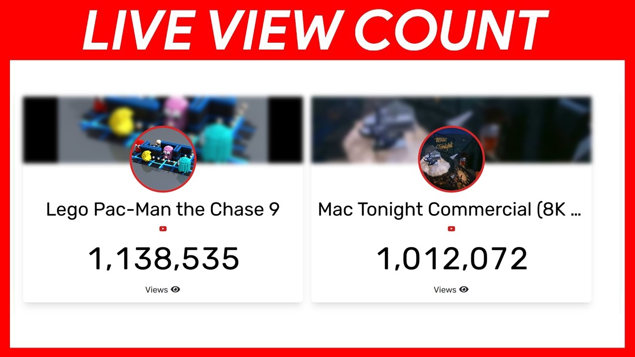 LEGO PAC-MAN THE CHSE 9 VS MAC TONIGHT COMMERCIAL (8K 60FPS) LIVE VIEW COUNT: WHO WILL PREVAIL?