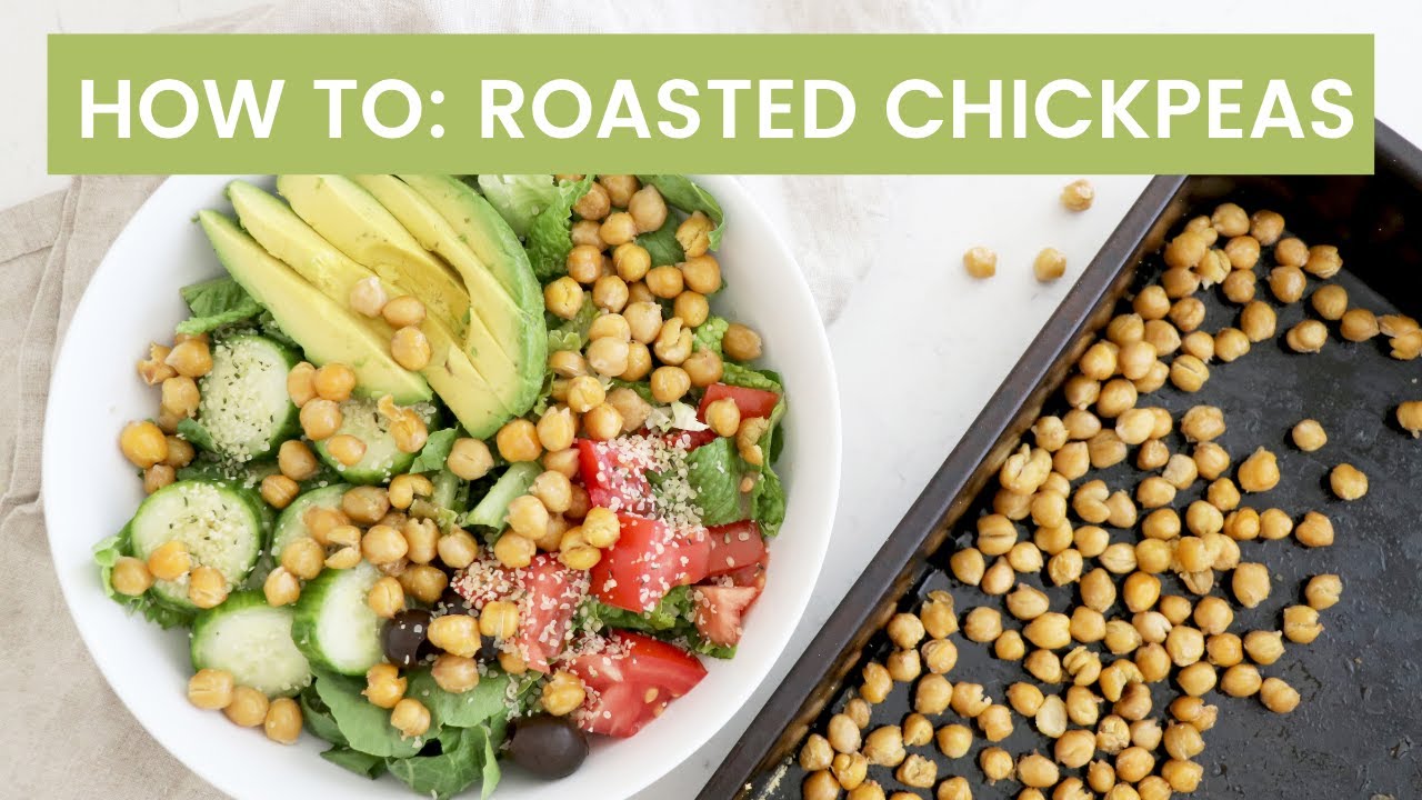 How To Make Crispy Roasted Chickpeas In The Oven | Easy, Healthy Recipe