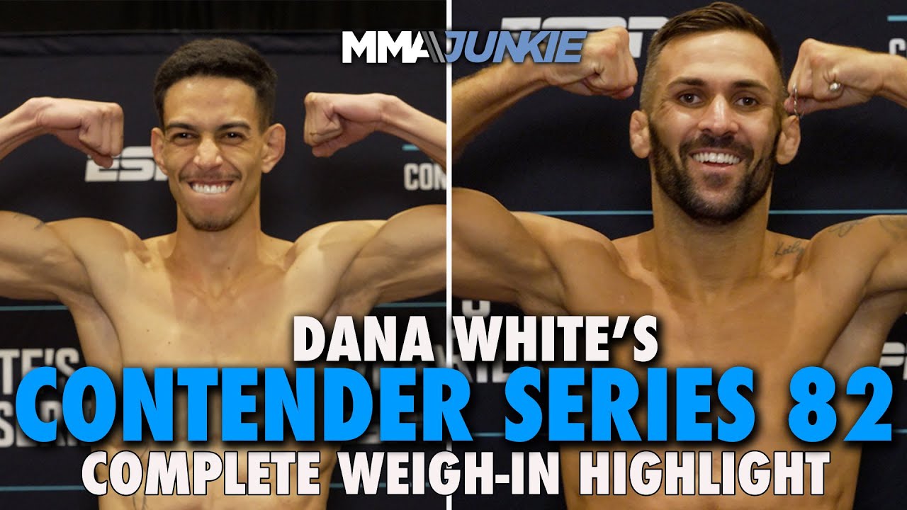 Dana White's Contender Series 82 weigh-in highlight, all fighters make weight