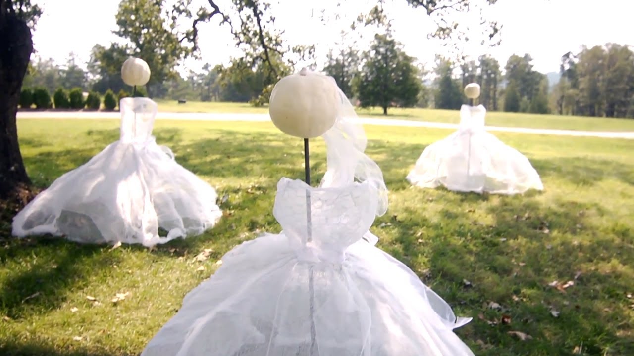 Ghost Maiden Yard Decorations | At Home With P. Allen Smith