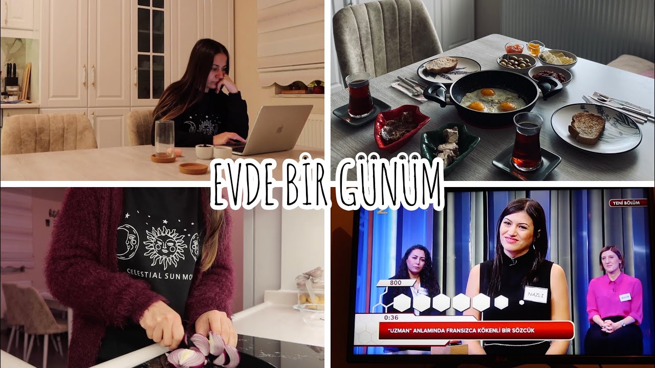 EVDE BİR GÜNÜM I Kahvaltılık Sos Yaptım I Ablam Televizyona Çıktı I Kelime Oyunu I GÜNLÜK VLOG
