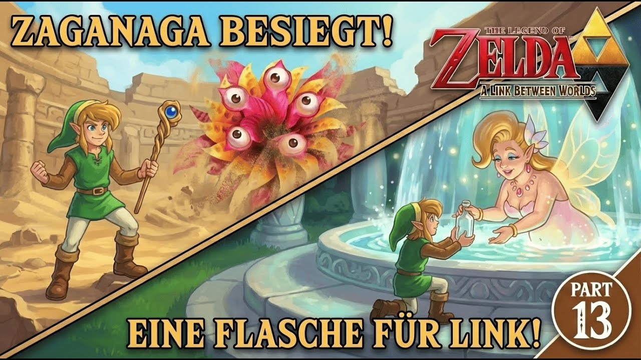 BOSS DOWN! Zaganaga ist Geschichte & Feen-Geschenk | Zelda: A Link Between Worlds (Blind) #13