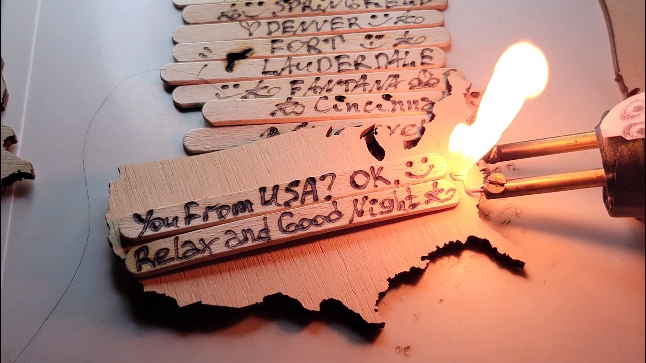 24/7 Dobranoc USA - Pirografia dla Twojego relaksu ✍🏻🔥