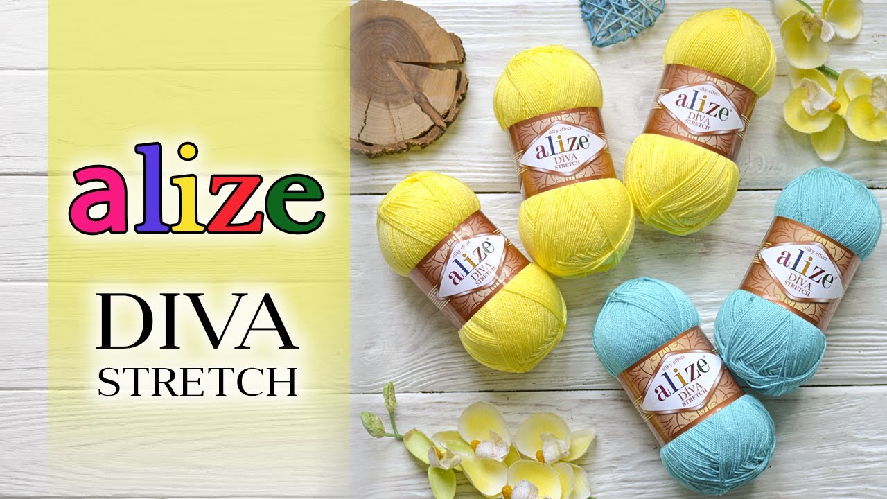 Обзор эластичной пряжи Alize Diva Stretch (Ализе Дива Стрейч) 🏖 Идеальная пляжная нить