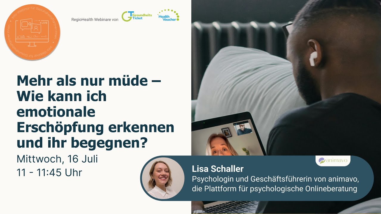 Mehr als nur müde – Wie kann ich emotionale Erschöpfung erkennenund ihr begegnen?