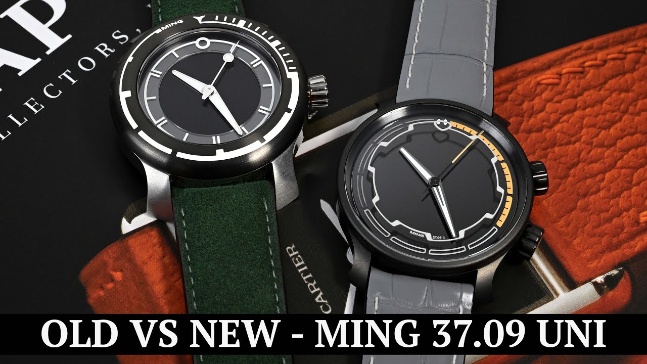 MING's latest diver compared with their first - MING 37.09 Uni vs MING 18.01 h41