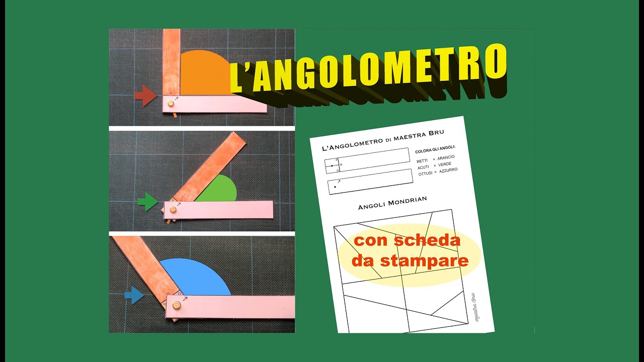 L’ANGOLOMETRO: impariamo a riconoscere gli angoli. Con scheda da stampare.