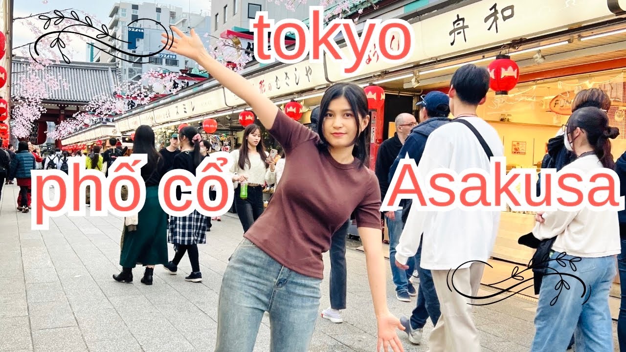 🇯🇵Du lịch Nhật Bản:Tham quan phố cổ asakusa tokyo |Phố mua sắm Nakamise #japantravel #dulichnhatban