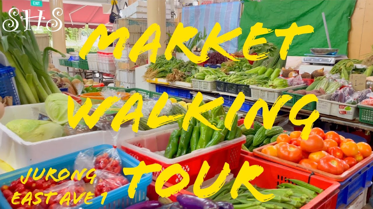 The Market Walking Tour Through [4K HDR] Video / Singapore Jurong East Avenue-1 Market Full Video.